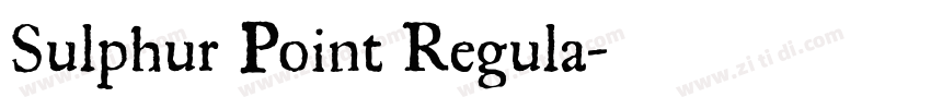 Sulphur Point Regula字体转换